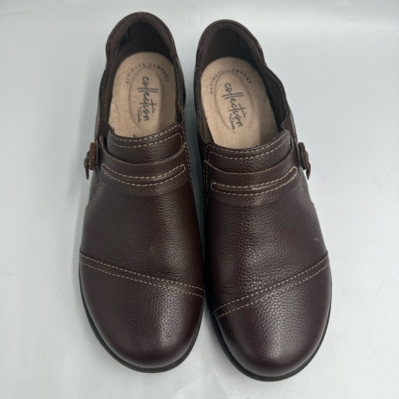 Clarks Collection Cheyn Madi Loafers Womens Size 8 Brown Leather Slip-On - Picture 4 of 11